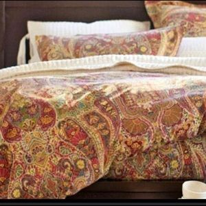 Pottery barn paisley duvet cover